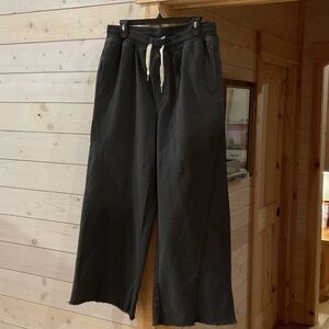 Aerie Black Wide-Leg Pants